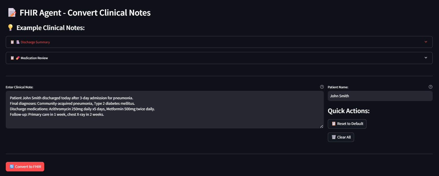 FHIR Agent Interface