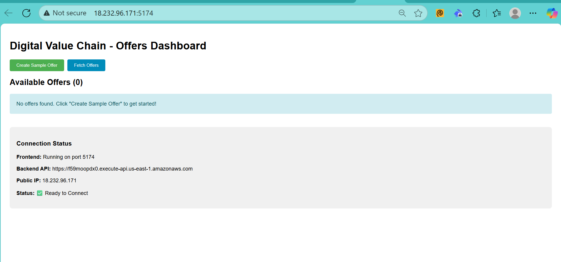 Dashboard (empty)