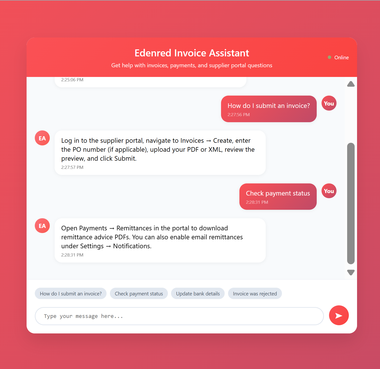 Payment Status Query